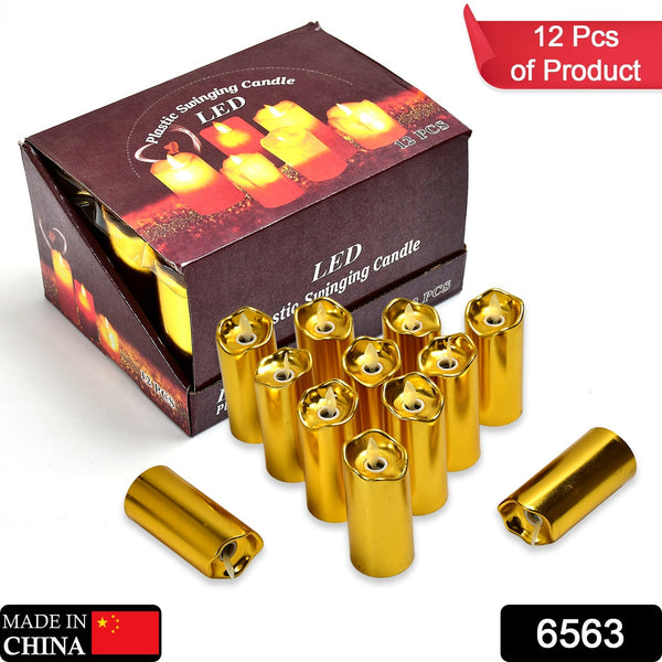 12Pc Golden Candles