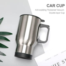 Stainless Steel Vacuum Glass Insulated Glass Coffee Cups, Tumbler (With Lid & Handle / 1 pc)